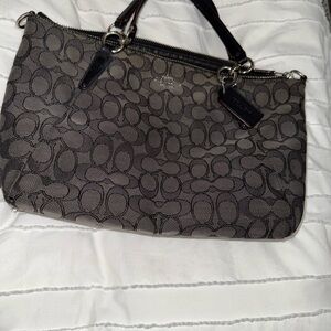 Coach Monogram Black Shoulder Bag